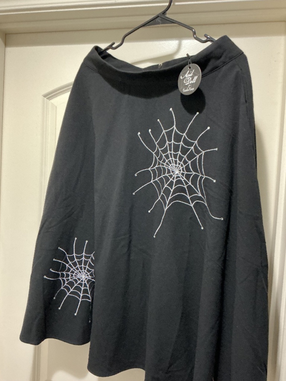 Acid Doll x Voodoo Vixen Spider Web Swing Skirt